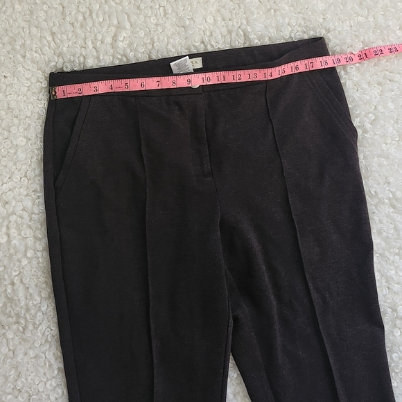 Laura Petites 16 Dark Brown Ankle Pants Classic Plus Size Career Office Workwear - Picture 10 of 13